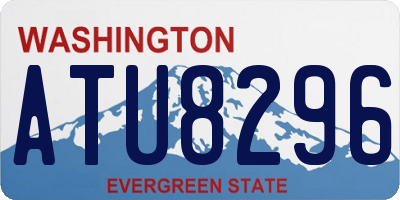 WA license plate ATU8296