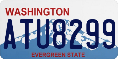 WA license plate ATU8299