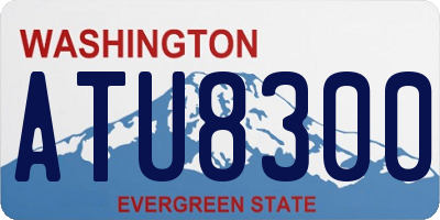 WA license plate ATU8300