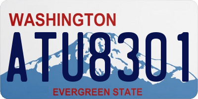 WA license plate ATU8301