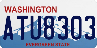 WA license plate ATU8303