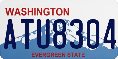 WA license plate ATU8304