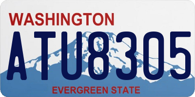 WA license plate ATU8305