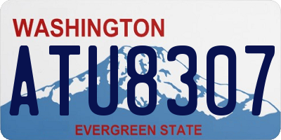 WA license plate ATU8307