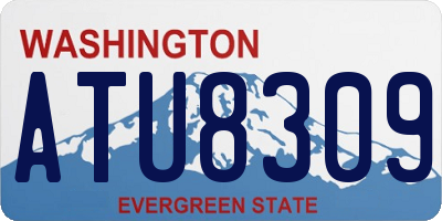 WA license plate ATU8309