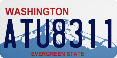 WA license plate ATU8311