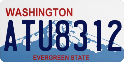 WA license plate ATU8312