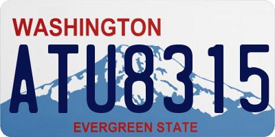 WA license plate ATU8315