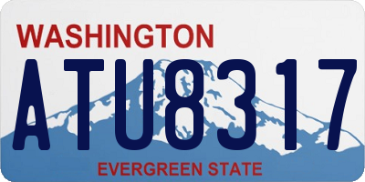 WA license plate ATU8317
