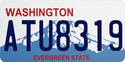 WA license plate ATU8319