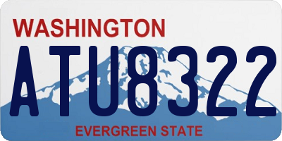 WA license plate ATU8322