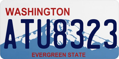 WA license plate ATU8323