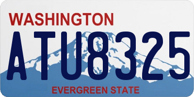WA license plate ATU8325