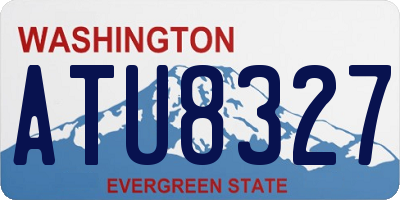 WA license plate ATU8327