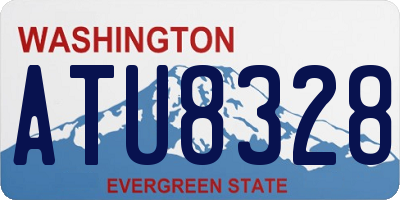 WA license plate ATU8328