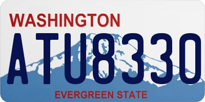 WA license plate ATU8330