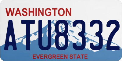 WA license plate ATU8332