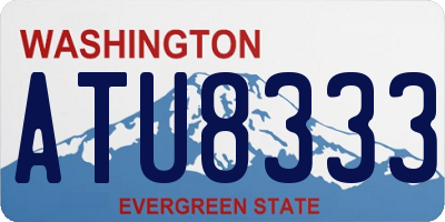 WA license plate ATU8333