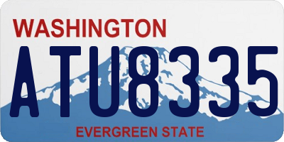 WA license plate ATU8335
