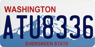 WA license plate ATU8336