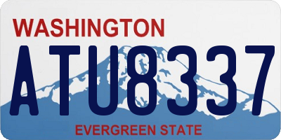 WA license plate ATU8337