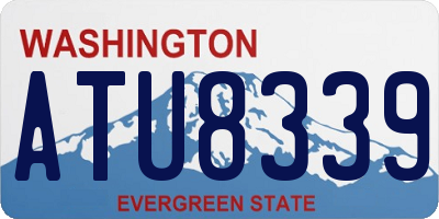 WA license plate ATU8339