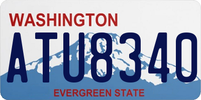 WA license plate ATU8340