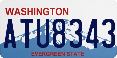 WA license plate ATU8343