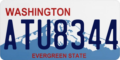 WA license plate ATU8344