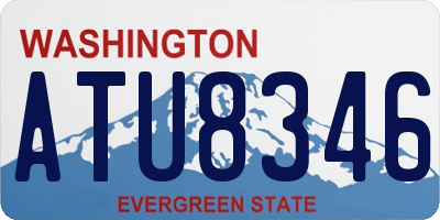 WA license plate ATU8346