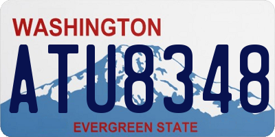 WA license plate ATU8348