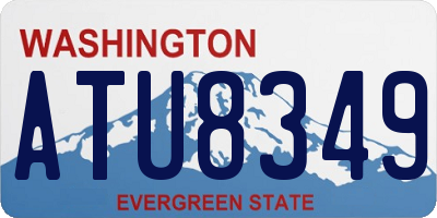 WA license plate ATU8349