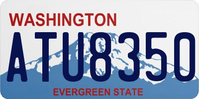 WA license plate ATU8350