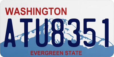 WA license plate ATU8351