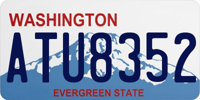 WA license plate ATU8352