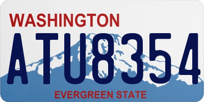 WA license plate ATU8354