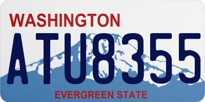 WA license plate ATU8355