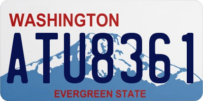 WA license plate ATU8361
