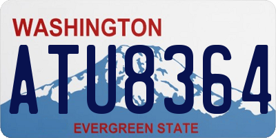 WA license plate ATU8364