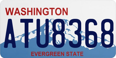 WA license plate ATU8368