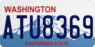 WA license plate ATU8369