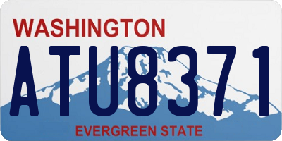 WA license plate ATU8371