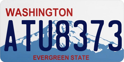 WA license plate ATU8373