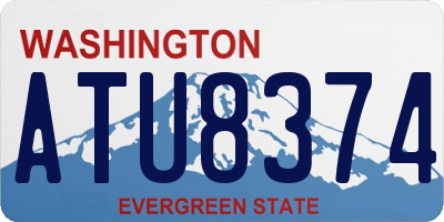 WA license plate ATU8374