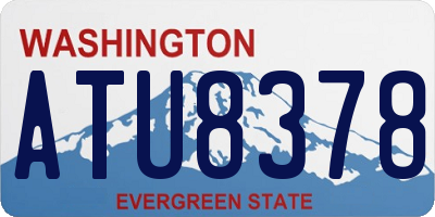 WA license plate ATU8378