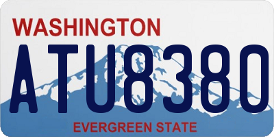 WA license plate ATU8380