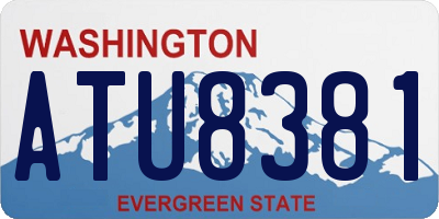 WA license plate ATU8381