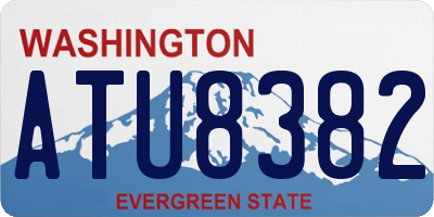 WA license plate ATU8382