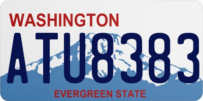 WA license plate ATU8383