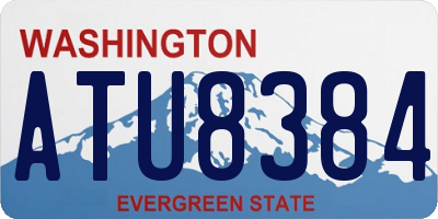 WA license plate ATU8384